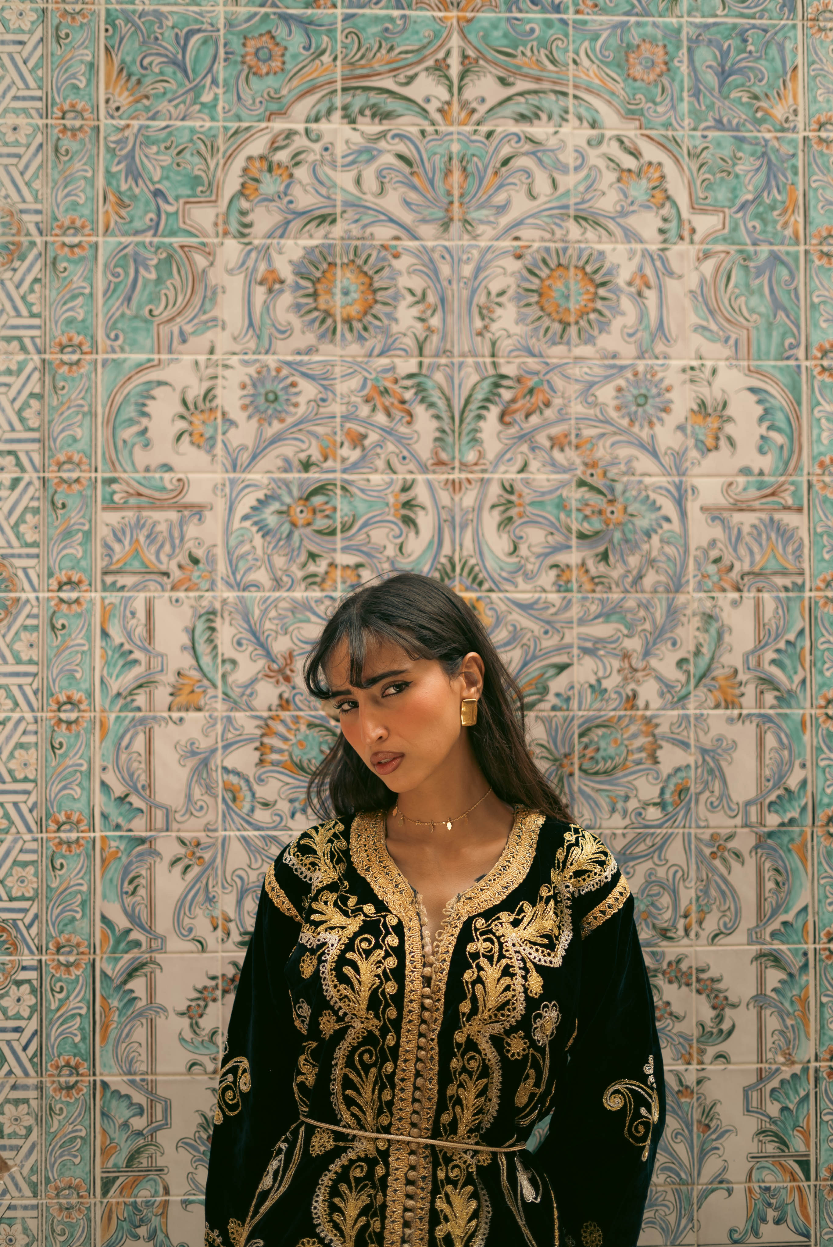 Portrait in urban setting